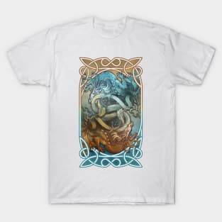 Opposites attract! Fighting dragons T-Shirt